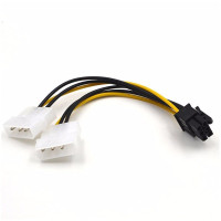 Кабель питания 2xMolex - PCI-E 6pin <> .