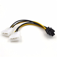 Кабель питания 2xMolex - PCI-E 6pin <> .