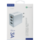 Зарядное устройство сетевое Red Line NQC-3A 30W 2xUSB + QC 3.0 белый