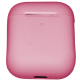 Чехол Brosco для Apple AirPods 2 силиконовый, розовый