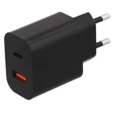 Зарядное устройство сетевое Red Line NQC-13 20W USB + Type-C черный