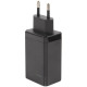 Зарядное устройство сетевое UNBRÖKE PD-80 QC3.0 + 2xType-C 65W черное