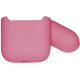 Чехол Brosco для Apple AirPods 2 силиконовый, розовый