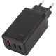 Зарядное устройство сетевое UNBRÖKE PD-80 QC3.0 + 2xType-C 65W черное
