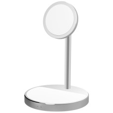 Беспроводная зарядная панель Lyambda LWI10 2 в 1 Для IPhone, Apple Watch, белый