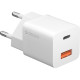 Сетевое зарядное устройство Power Delivery Deppa QC 3.0 20W USB A + Type-C белое (11410)
