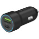 Зарядное устройство автомобильное Deppa 20W USB A + USB Type-C, QC 3.0, черное (11298)