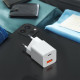 Сетевое зарядное устройство Power Delivery Deppa QC 3.0 20W USB A + Type-C белое (11410)