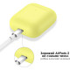 Чехол Brosco для Apple AirPods 2 силиконовый, желтый