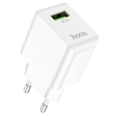 HOCO HC-66854 C98A/ Сетевое ЗУ/ QC 3.0/ 1 USB/ Выход: 5V_9V_12V, 18W/ White
