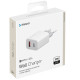 Сетевое зарядное устройство Power Delivery Deppa QC 3.0 33W USB A + Type-C белое (11426)