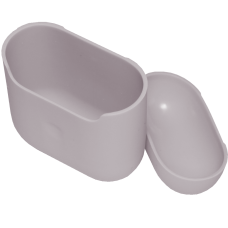 Чехол Brosco для Apple AirPods 2 силиконовый, розовый песок