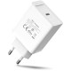 Зарядное устройство сетевое Vention FADW0-EU USB-C QC 4.0 Белый