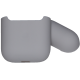 Чехол Brosco для Apple AirPods 2 силиконовый, серый