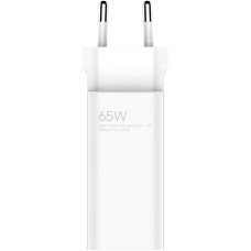 Сетевое зарядное устройство Xiaomi 65W GaN Charger USB + Type-C (BHR5515GL) белое