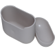 Чехол Brosco для Apple AirPods 2 силиконовый, серый