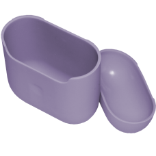 Чехол Brosco для Apple AirPods 2 силиконовый, лиловый