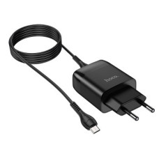 HOCO HC-32521 C72Q/ Сетевое ЗУ + Кабель Micro 1m/ QC 3.0/ 1 USB/ Выход: 5V_9V_12V, 18W/ Black