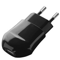 Зарядное устройство сетевое Deppa 1A, 1xUSB, Черный (23123)