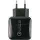 Зарядное устройство сетевое Red Line NQC-4 18W QC 3.0 черный