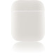 Чехол Brosco для Apple AirPods силиконовый белый