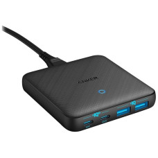 Стационарное зарядное устройство Anker PowerPort Atom III Slim A2046 65W 2xUSB + 2xUSB-C черное