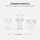 Чехол Brosco для Apple AirPods 2 силиконовый с карабином, розовый