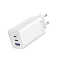 Сетевое зарядное устройство Vention FEDW0-EU на 3 порта 65W USB (C+C+A) 2.4A Белый
