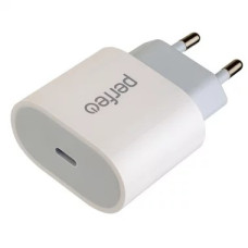 PERFEO Сетевое зарядное устройство PD, с разъемом Type-C, 20W, белый, тип 1 (I4635)