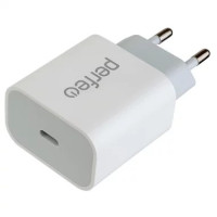 PERFEO Сетевое зарядное устройство PD, с разъемом Type-C, 20W, белый, тип 2 (I4641)
