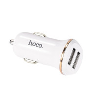 HOCO HC-35893 Z1/ Авто ЗУ/ 2 USB/ Выход: 10.5W/ White