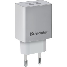 Defender Сетевой адаптер 2xUSB, 2.1А , белый (UPA-22) (83580)