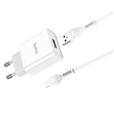 HOCO HC-27954 C81A/ Сетевое ЗУ + Кабель Micro 1m/ 1 USB/ Выход: 10.5W/ White