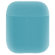 Чехол Brosco для Apple AirPods 2 силиконовый, голубой