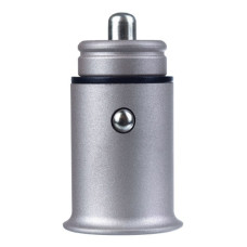 PERFEO Автомобильное зарядное устройство с двумя разъемами USB, 2x2.4А, серебро, "AUTO 2" (PF_A4456)
