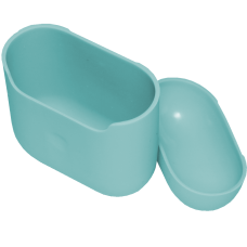 Чехол Brosco для Apple AirPods 2 силиконовый, прибрежный синий