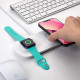 Беспроводная зарядная панель Deppa 24013 2 в 1 Для IPhone, Apple Watch, белый