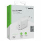 Сетевое зарядное устройство Belkin WCB006vfWH 20W 2xType-C белый