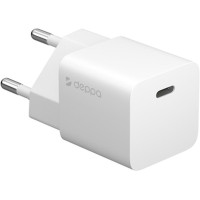 Сетевое зарядное устройство Power Delivery Deppa 20W USB Type-C белый (11400)