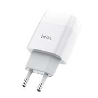 HOCO HC-12912 C73A/ Сетевое ЗУ/ 2 USB/ Выход: 12W/ White