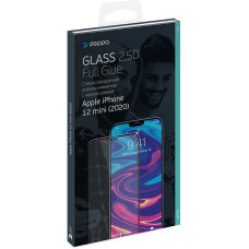 Защитное стекло Deppa 2,5D Full Glue для Apple iPhone 12 mini черная рамка