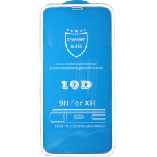 Защитное стекло Brosco для Apple iPhone 11 ProXXS 3D, изогнутое по форме дисплея, белая рамка
