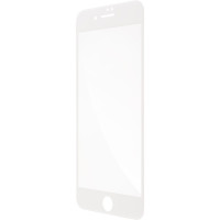 Защитное стекло Brosco для Apple iPhone 7 Plus8 Plus 3D, изогнутое по форме дисплея, белая рамка