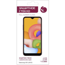 Защитное стекло ZibelinoTG 5D для Samsung Galaxy A01/M01 черная рамка