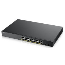Zyxel GS190024HPV2-EU0101F Smart L2 PoE + switch rack 19 ", 24xGE PoE +, 2xSFP, PoE budget 170 Вт